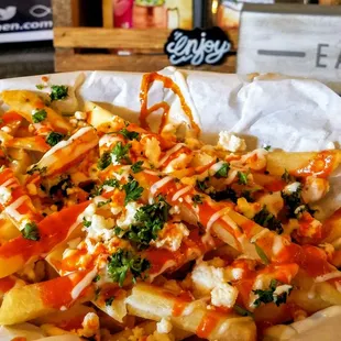 Spicy feta fries are my favorite!!