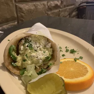 Lemon Shrimp Pita