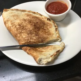 Six cheese calzone.