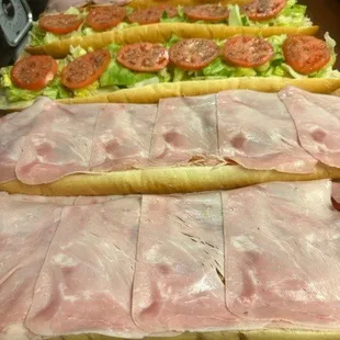 a variety of sandwiches