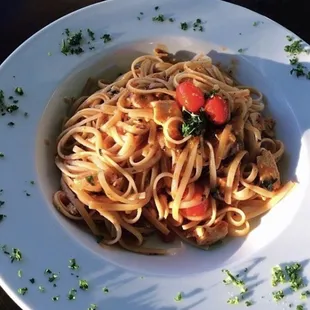 pasta dish, pasta, food