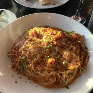 Baked Shrimp Angel Hair