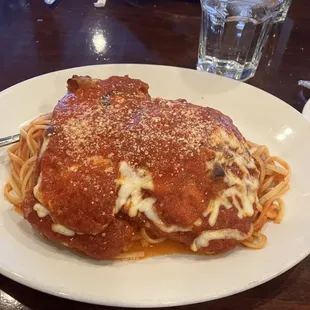VEAL PARM WITH LINGUINE