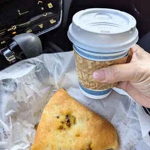 This has become my usual  meat pocket and large tea.