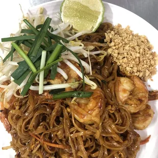 Pad Thai with shrimp