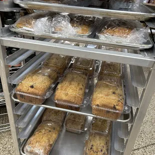 Lots of fresh baked goods.