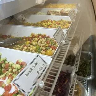 Wonderful fresh salads.