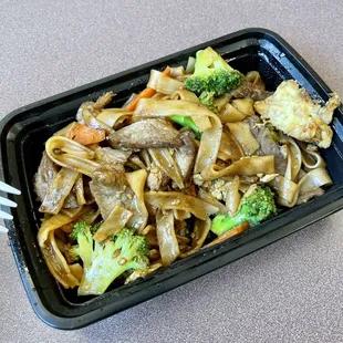 a plate of food with a fork