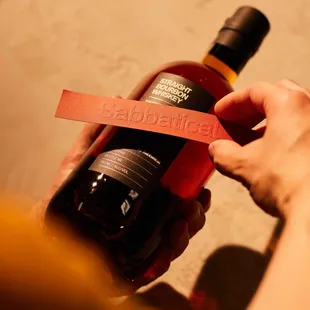 small batch whiskey, made by hand on-site