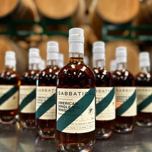 Straight Single Malt Whiskey at the Sabbatical Distillery. An all-new distillery exclusive barrel finished release.