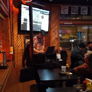 people sitting at the bar