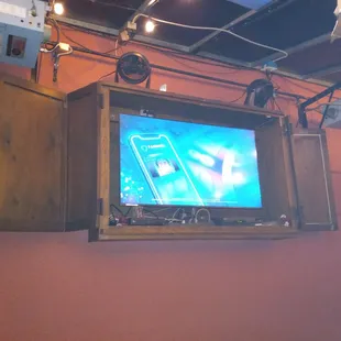 Outdoor TV watching...