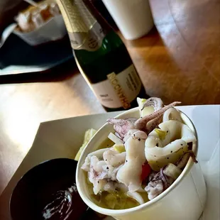 Squid ceviche