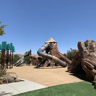 Great variety of playground equipment