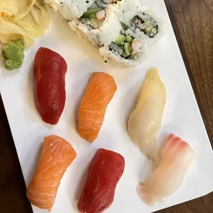 a variety of sushi