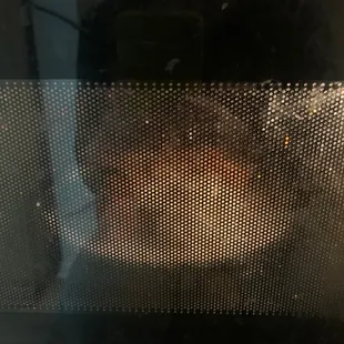 Everything was cold. This is me microwaving my dinner.