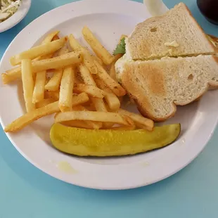 The egg salad was good