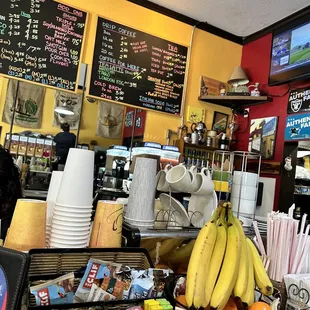 Inside. Barista area.