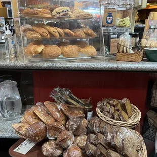 a variety of baked goods