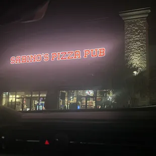 the front of the restaurant