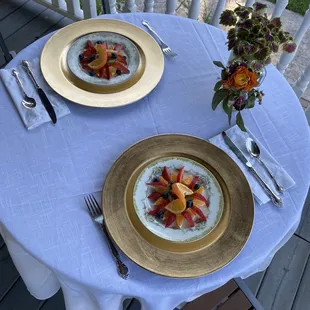 First course of breakfast