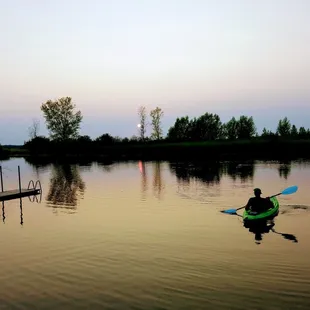 Kayak, swim or fish on our 4.5 acre private lake