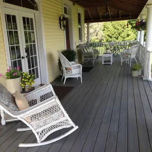 The porch is always a great place to sit and relax on those summer nights