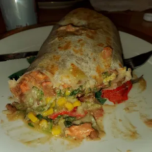 Lots of good stuff in the burrito!