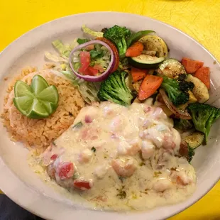 a plate of food