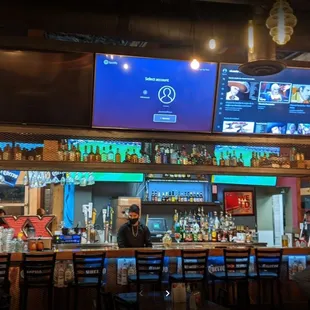 people sitting at the bar