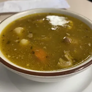 Beef, corn, and Yuca soup!