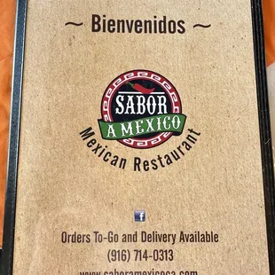 Menu March 2024