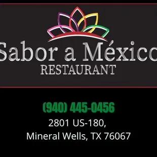 the logo for sabor a mexico restaurant
