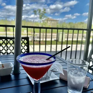 Margaritas on the patio overlooking Milwaukee River.
