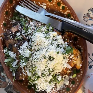 Enchiladas de pollo picosas