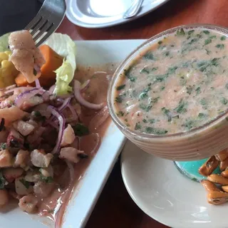 Ceviche De Pescado, Pulpo Y Camarón