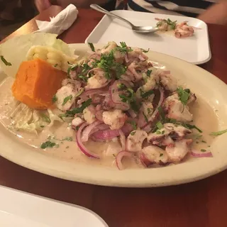 Ceviche De Pescado Y Pulpo