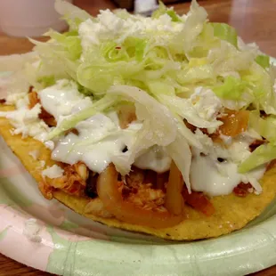 Chicken Tostadas