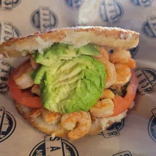 Shrimp Arepa