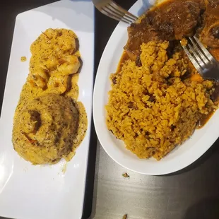 Oxtail and shrimp Mufungo