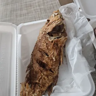 Fried red snapper