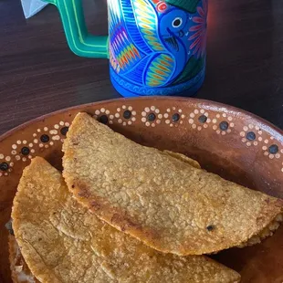 Quesadilla a la Plancha de champiñones &amp; deshebrada