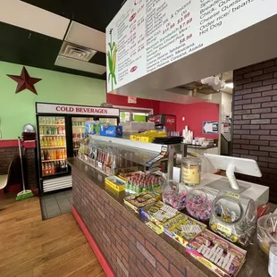 Menu and drink selection