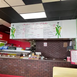 the menu of a mexican restaurant