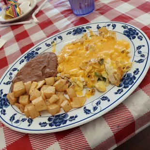 a plate of food on a table