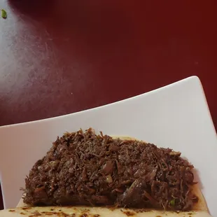 Stuffed barbacola taco