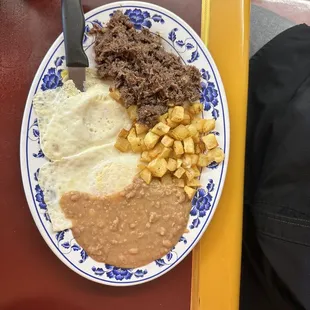 Barbacoa Breakfast Plate