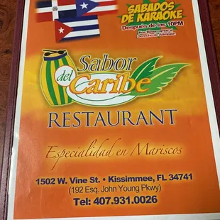 a sign for a restaurant
