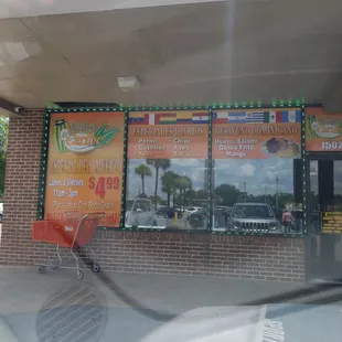 a view of a store front