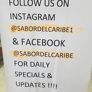follow us on instagram